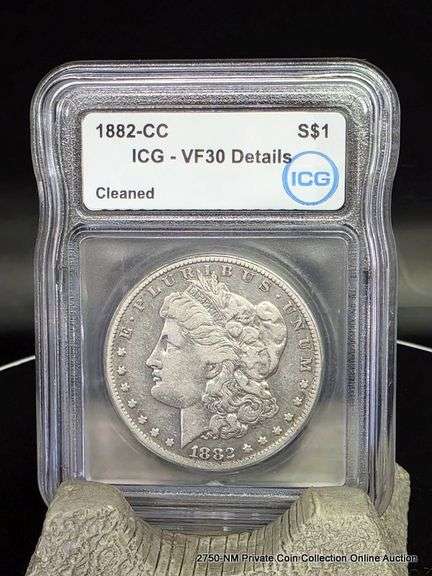 1882 CC Morgan Dollar VF30
