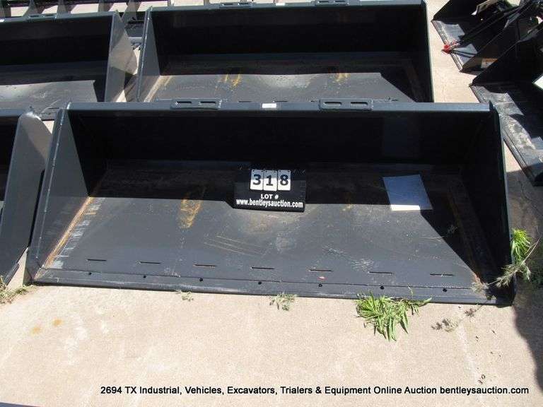 WOLVERINE TDB-11-84W 84" SKID STEER TRACK DUTY BUCKET, S/N ZW-00134