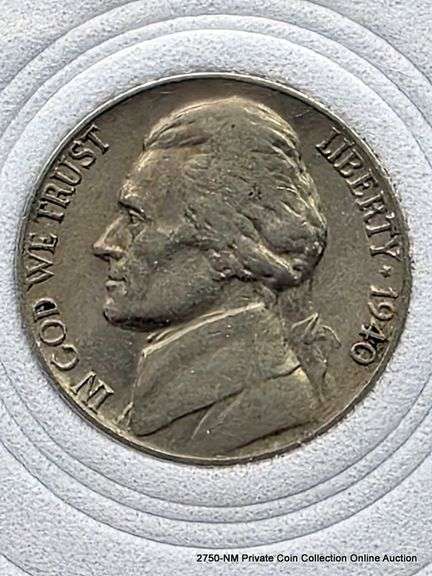 1940  Jefferson Nickel  With Steps