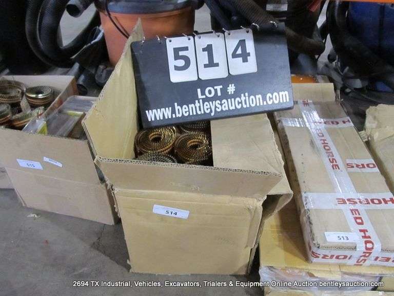 BOX: ROLLS OF 1-1/2" NAILS FOR NAIL GUN