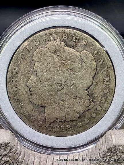 1892 O Morgan Silver Dollar