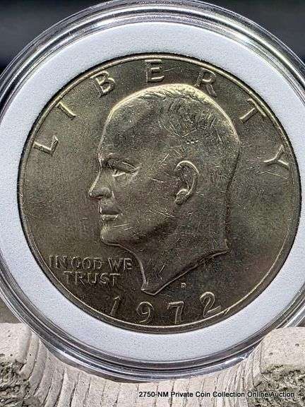 1972 D Eisenhower Silver Dollar MS+