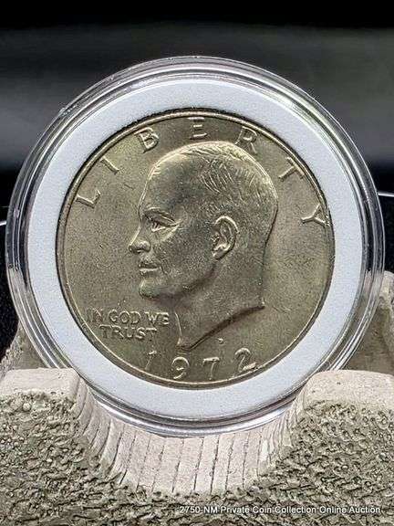 1972 D Eisenhower Silver Dollar MS+