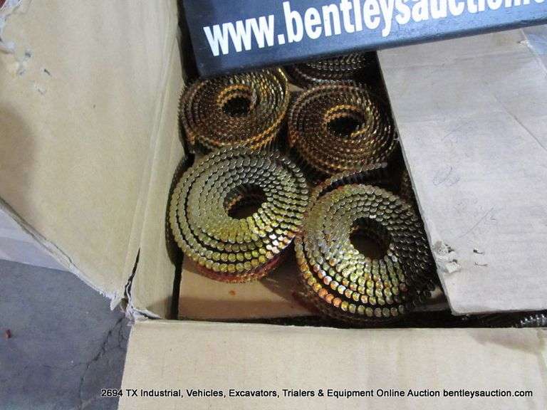 BOX: ROLLS OF 1-1/2" NAILS FOR NAIL GUN