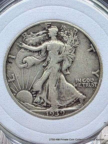 1939 S Walking Liberty Half Dollar   Rare