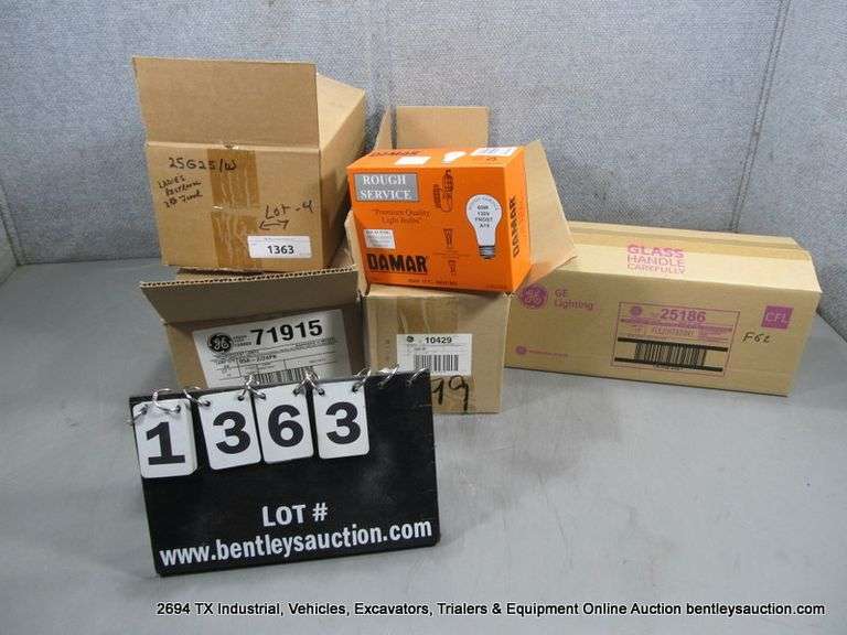 952 Bulb LOT: (4) LIGHT BULBS GE 95A-2/24PK, 25186 - Bentley & Associates, LLC