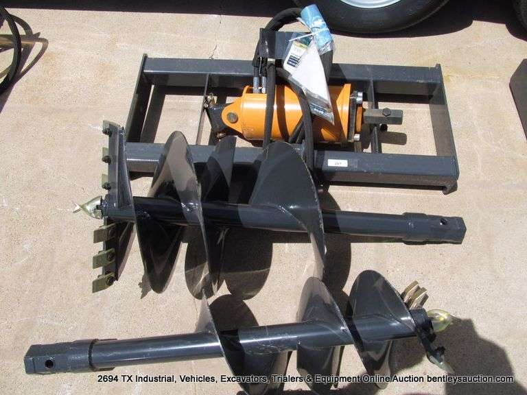 WOLVERINE ADB-13-1218R SKID STEER W/ AUGER DRIVE & BIT, S/N ZW-01951