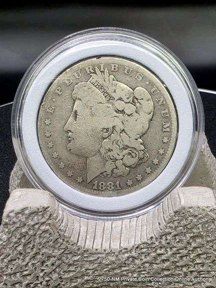 1881 O Morgan Silver Dollar