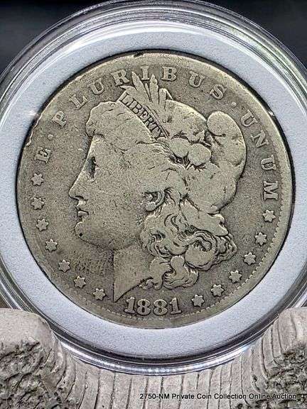 1881 O Morgan Silver Dollar