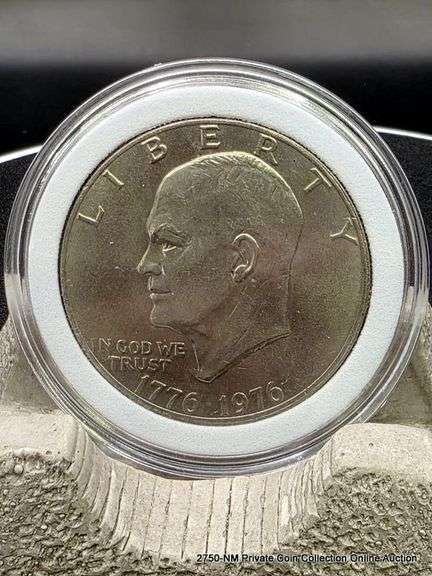 1776-1976  Eisenhower Silver Dollar Unc