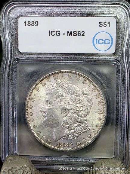 1889  Morgan Dollar MS62