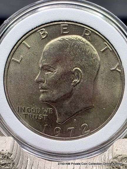 1972 D Eisenhower Silver Dollar MS+