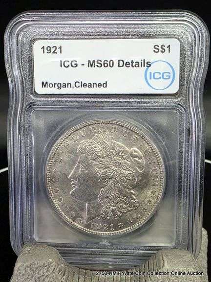 1921  Morgan Dollar MS60
