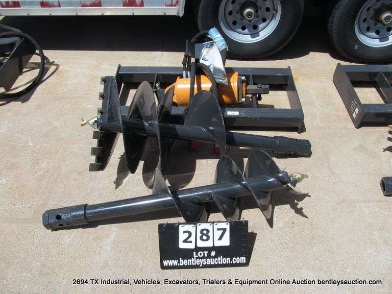 WOLVERINE ADB-13-1218R SKID STEER W/ AUGER DRIVE & BIT, S/N ZW-01951