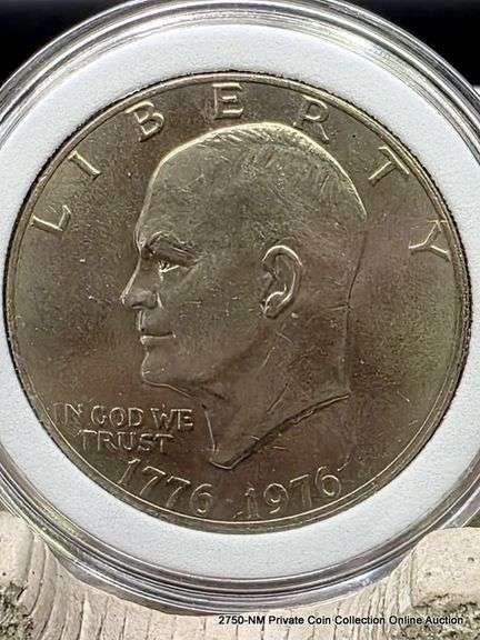 1776-1976  Eisenhower Silver Dollar Unc