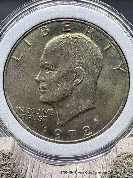 1972  Eisenhower Silver Dollar MS+
