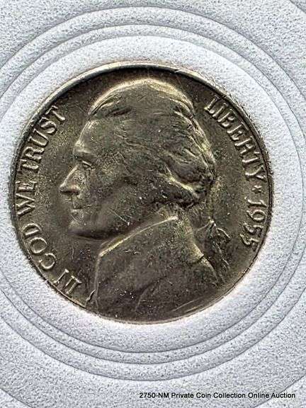 1955  Jefferson Nickel  With Steps