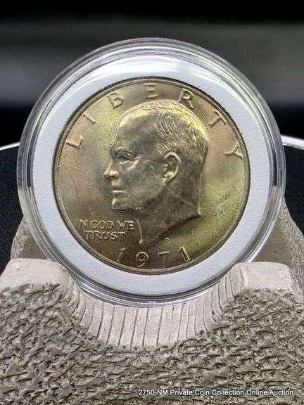 1971 D Eisenhower Silver Dollar MS+