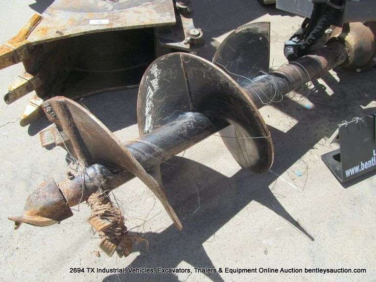 HALE SKID STEER MOUNT AUGER BORING ATTACHMENT W/ 18" DRILL