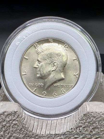1968 D Kennedy Half Dollar UNC
