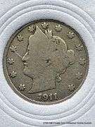 1911  Liberty Head Nickel