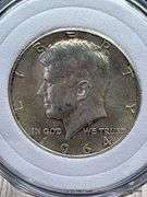 1964  Kennedy Half Dollar   Nail polish