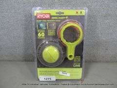 RYOBI Reel Easy+ Trimmer Head Replacement For Gas & 40V Straight Shaft String Trimmers