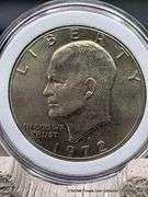 1972 D Eisenhower Silver Dollar MS+