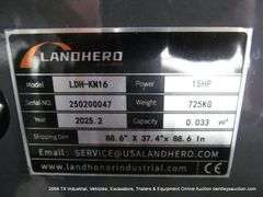 LANDHERO EXCAVATOR MODEL: LDH-KN16, S/N: 250200047, 15HP, 2 KEYS