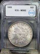 1889  Morgan Dollar MS62