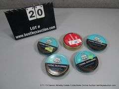 LOT: ANTIQUE TOBACCO TINS - (4) FLYING DUTCHMAN TINS (EMPTY), (1) PETERSON STANDARD MIXTURE - HAS TO