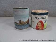 LOT: (2) ANTIQUE TINS - UT RECHT HOLLAND, MURIEL SENATORS TOBACCO TIN