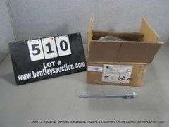 XL SCREW CORP STEEL WEDGE ANCHORS W/ HEX NUT & FLAT WASHER, 1/2X10" (BOX)