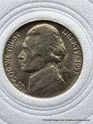 1955  Jefferson Nickel  With Steps