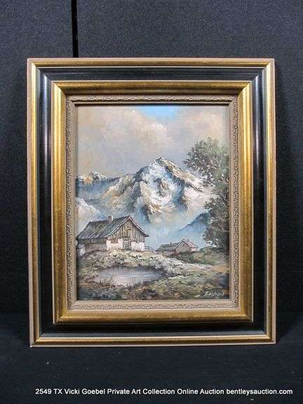 CHATEAU IN MOUNTAIN VALLEY 14 X 17