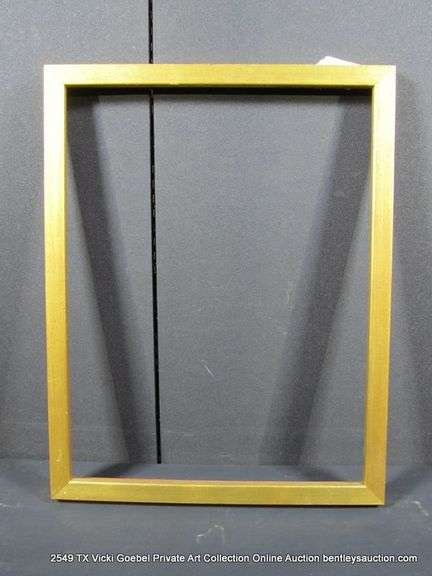 GOLD PAINTED, WOODEN FRAME 23 X 29