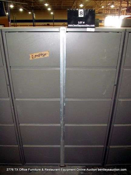 GRAY 40" X 27" X 67 1/2" 5 DRAWER STEEL LATERAL FILE CABINET, MERIDIAN