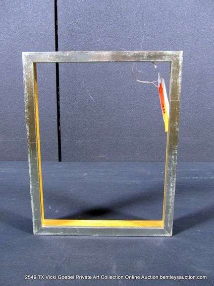 SILVER & BLACK PAINTED, WOODEN FRAME 8 X 10