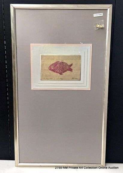 "FUCHSIA FISH" #61/300 34" X 20"
