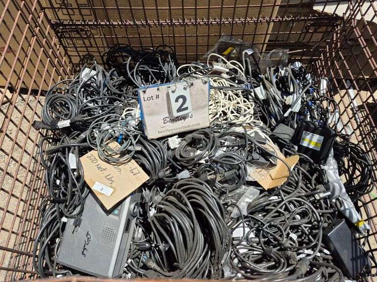 CONTENTS ONLY: WIRE IN BASKET, 413 GROSS LBS., 200 NET LBS.
