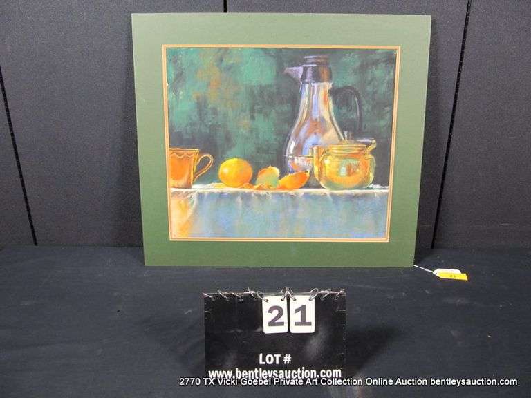 "STILL LIFE W/ TANGERINES" 24 X 27