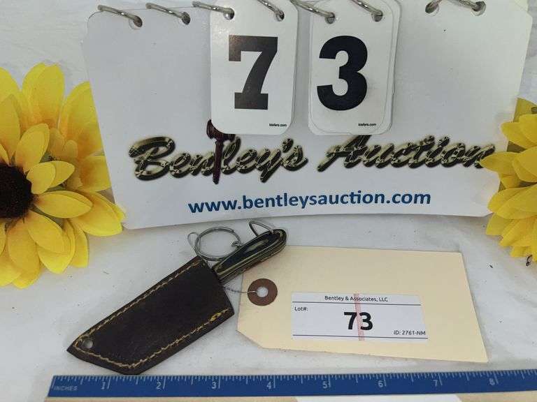 KNIFE W/ SHEATH KEYCHAIN, 4" TOTAL LENGTH