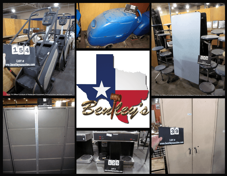 2776-TX Office Furniture, Restaurant & Exercise Equipment Online Auction