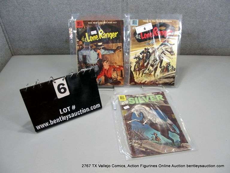 LOT: (3) 10¢ LONE RANGER AND SILVER COMICS