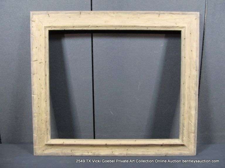 DARK DRIFTWOOD, WOODEN FRAME 28 X 32