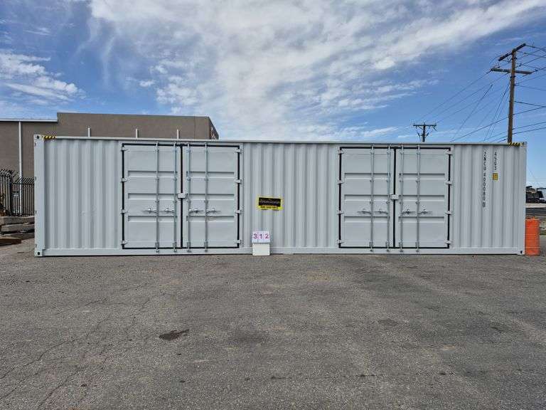 4-SIDE DOOR 40' HIGH CUBE CONTAINER, ZNCU4000800 (NO KEY OR TITLE)
