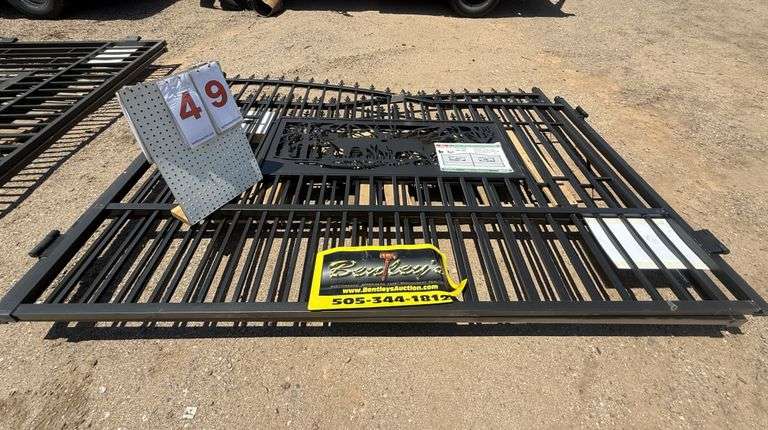 2025 KJ METAL FARM DELIVERY GATE - DEER MOTIF STYLE MODEL: K0720, 7' X 20'