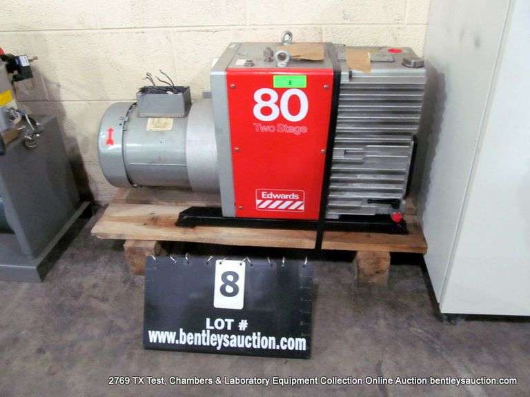 EDWARDS E2 80 TWO STAGE HIGH VACUUM PUMP - Bentley & Associates, LLC