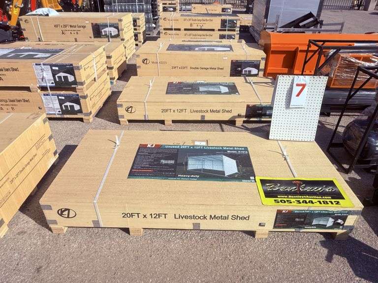 2025 KJ LIVESTOCK METAL STAND MODEL: K1912, 20' X 12'