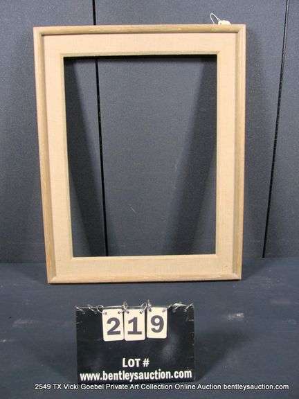WASHED-WALNUT, W/ THICK LINEN INLAY, WOODEN FRAME 24 X 30